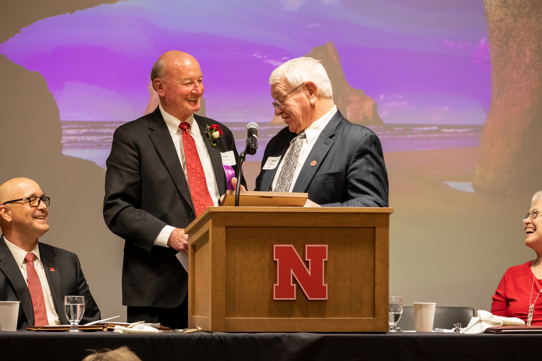 Owen Palm being recognized as a Nebraska Hall of Agricultural Achievement honoree
