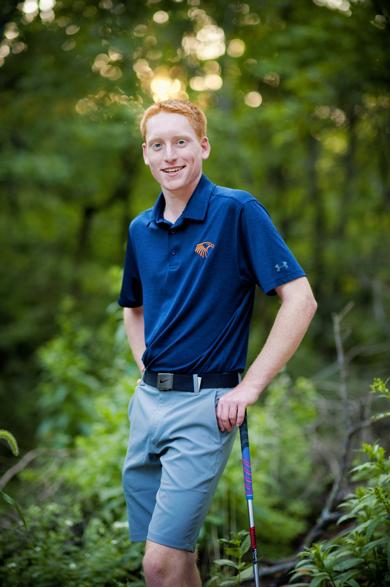 Mason McKenna (pictured) is excited for a career in PGA and is reaffirmed in his career decision after receiving the scholarship. 