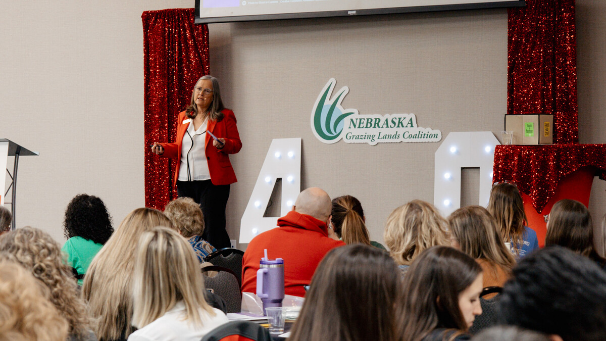 Keynote Speaker Elaine Froese speaks at the 2025 WIA Conference.