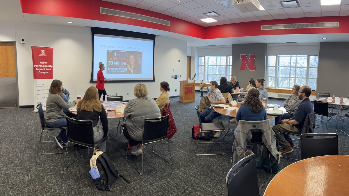 University Staff participating in a professional development session