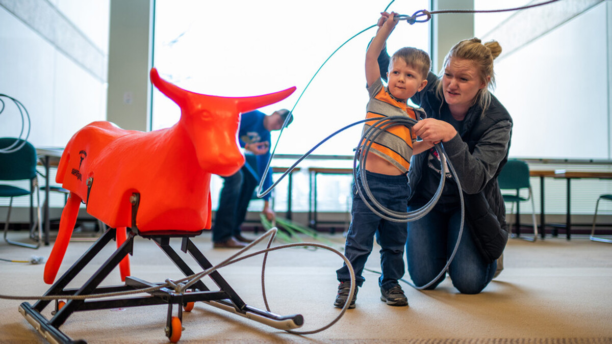 toddler with lasso 