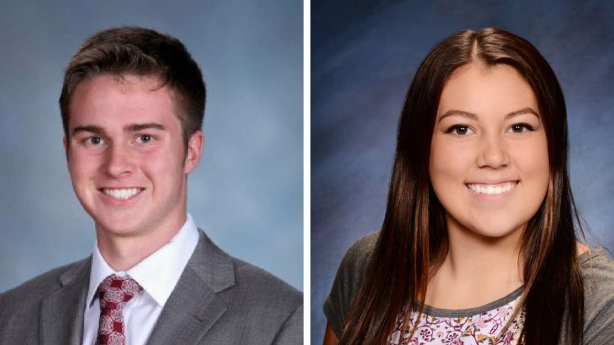 Daniel Ahern of Longmont, CO, and Kaylee Wheeler of Wood Lake. Links to larger image.