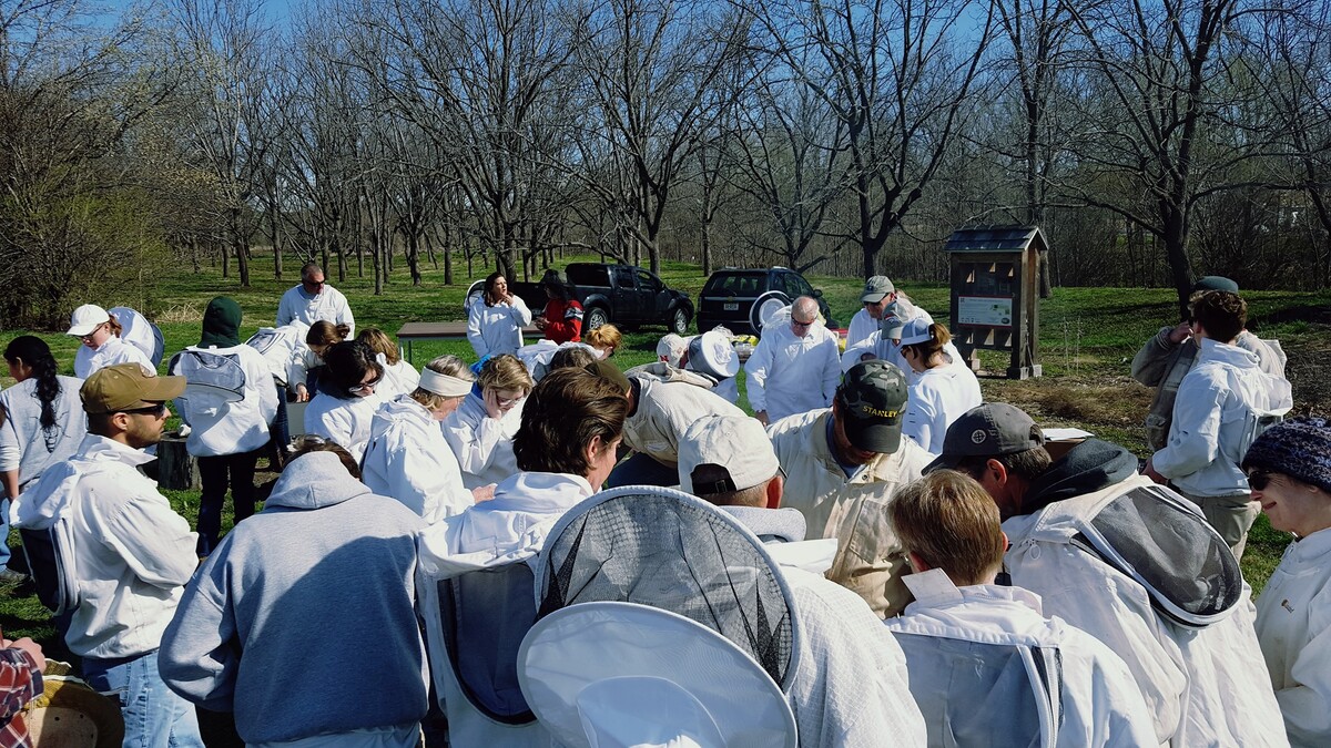 a group of beekeepers