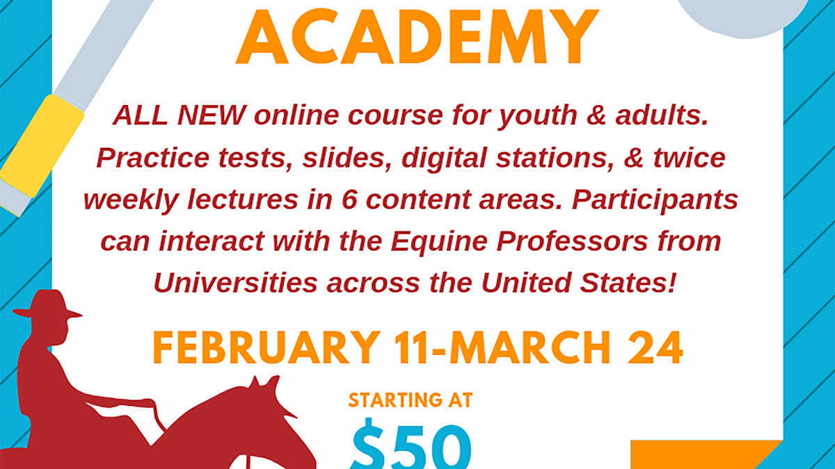 Hippology Academy Flyer.