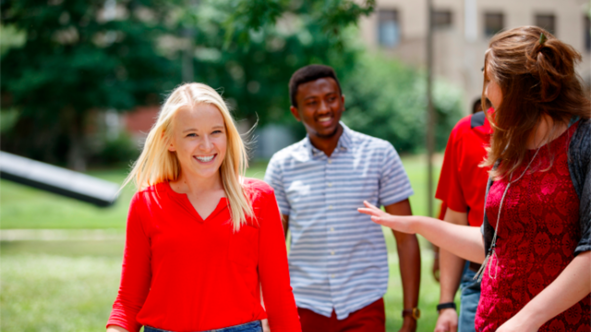 Students on East Campus