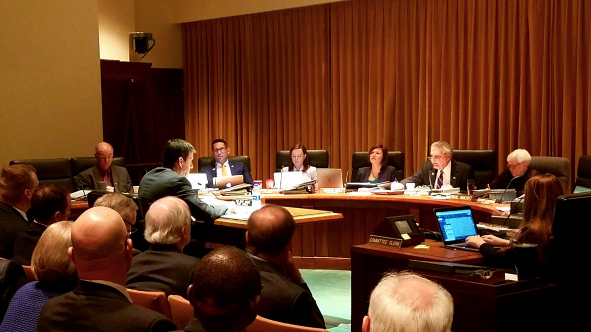 A regents hearing. Links to larger image.