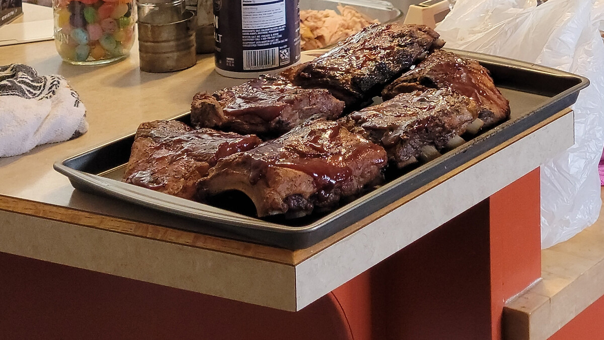 Ribs off the grill