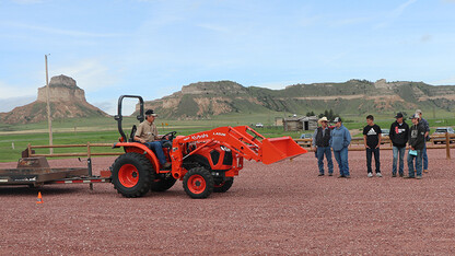 Tractor safety demonstration