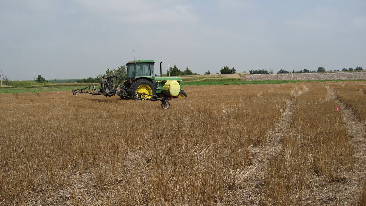 tractor in field