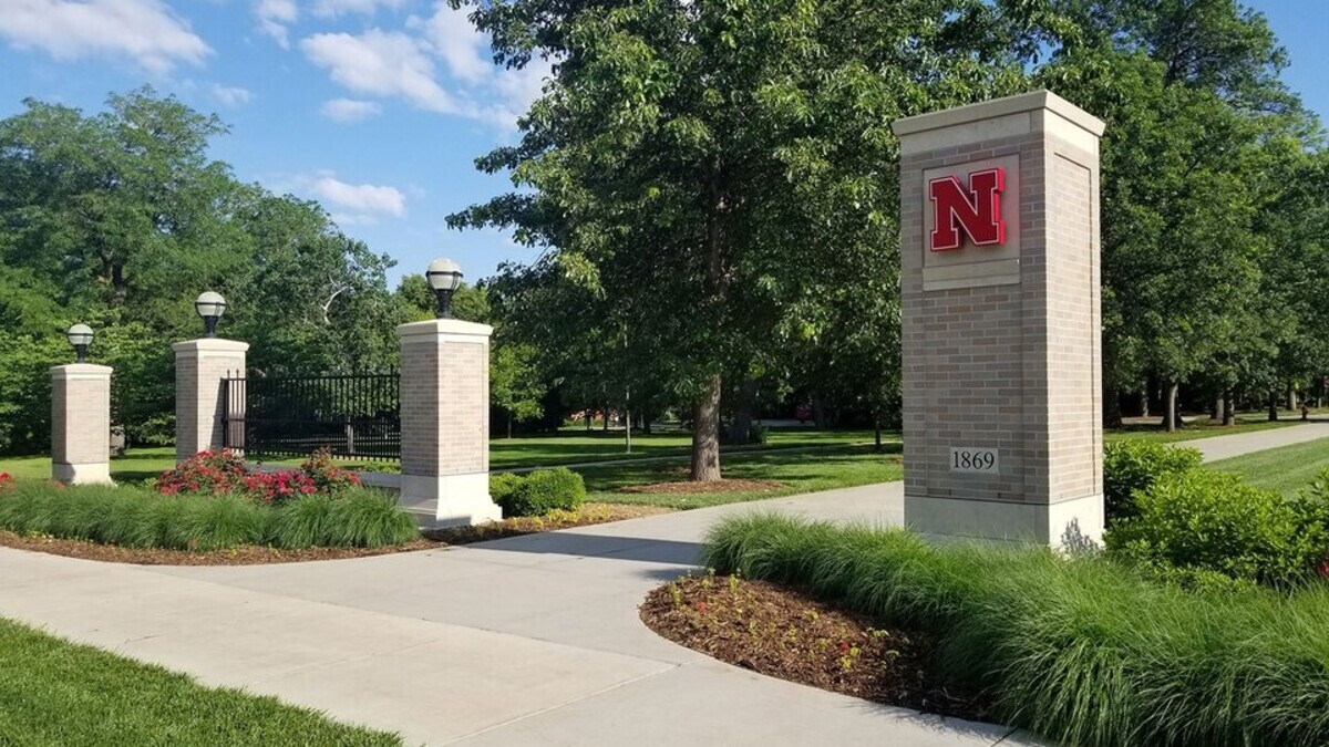 East Campus pillars
