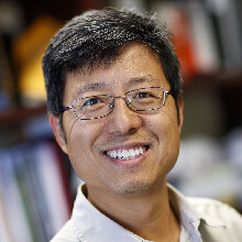 Color portrait of Chi Zhang, professor of biological sciences