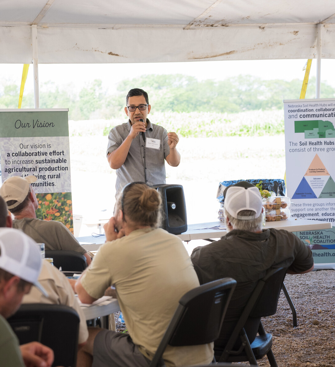speaking at presentation