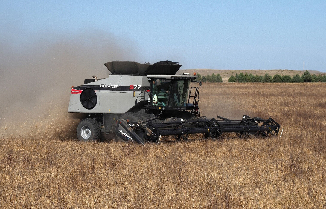 Nebraks Extension On-Farm Research dry bean plot harvest