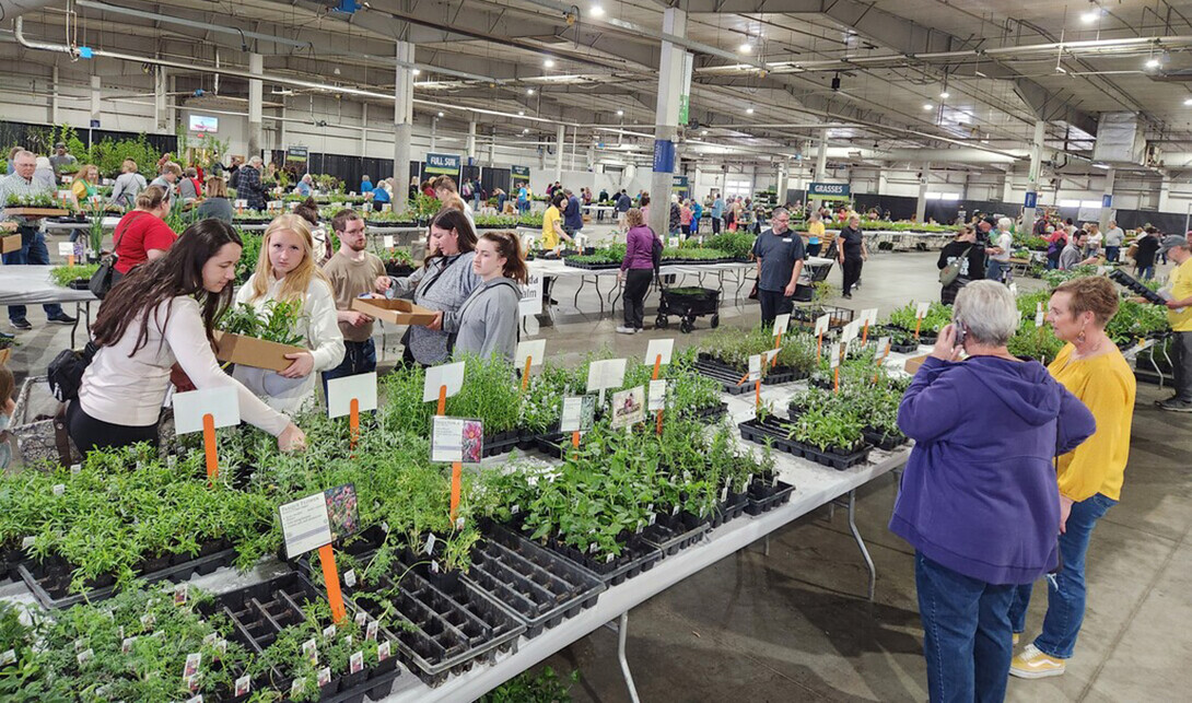 The Spring Affair plant sale is the largest sale in the Great Plains.