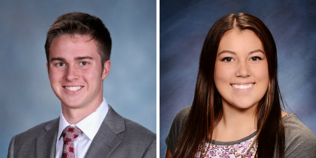 Daniel Ahern of Longmont, CO, and Kaylee Wheeler of Wood Lake. Links to larger image.