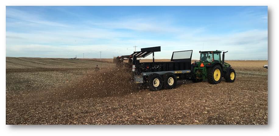 A combine in a field. Links to larger image.