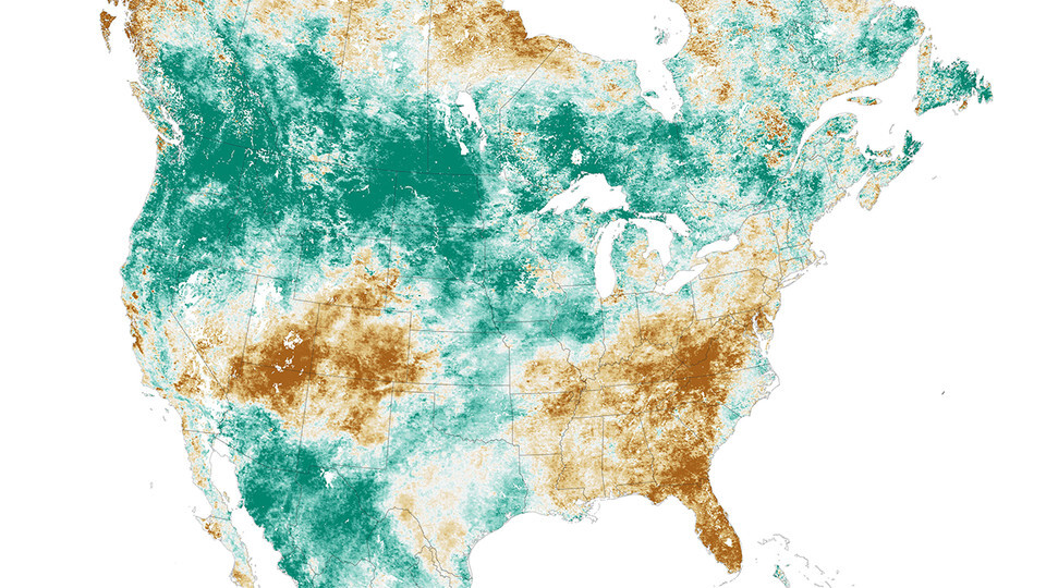 United States drought map