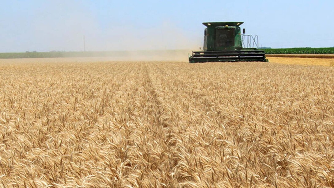 tractor in field