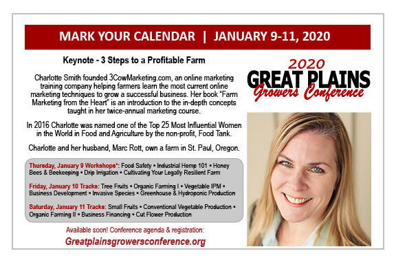 24nd Annual Great Plains Growers Conference and Trade Show flyer. Information provided in text below.