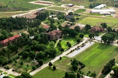 aerial view of east campus