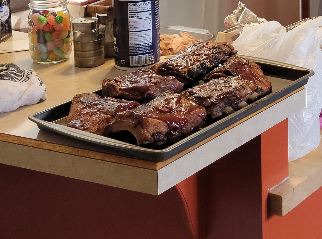 Ribs off the grill