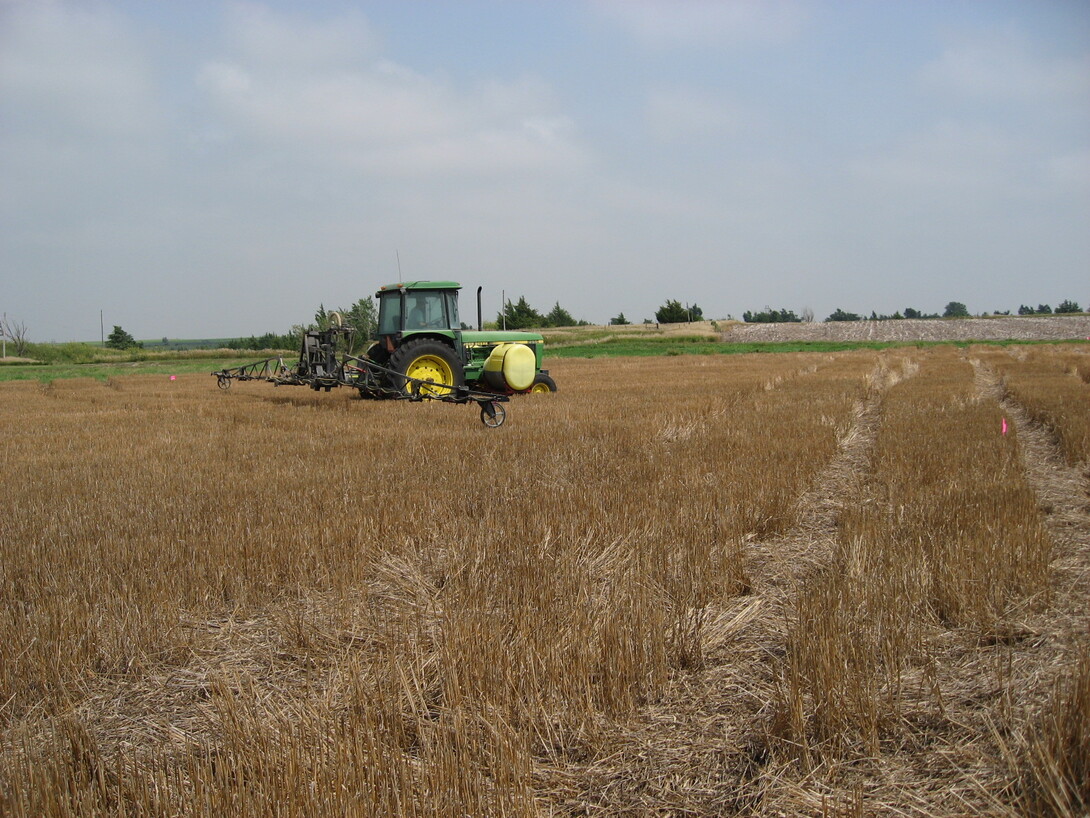 tractor in field