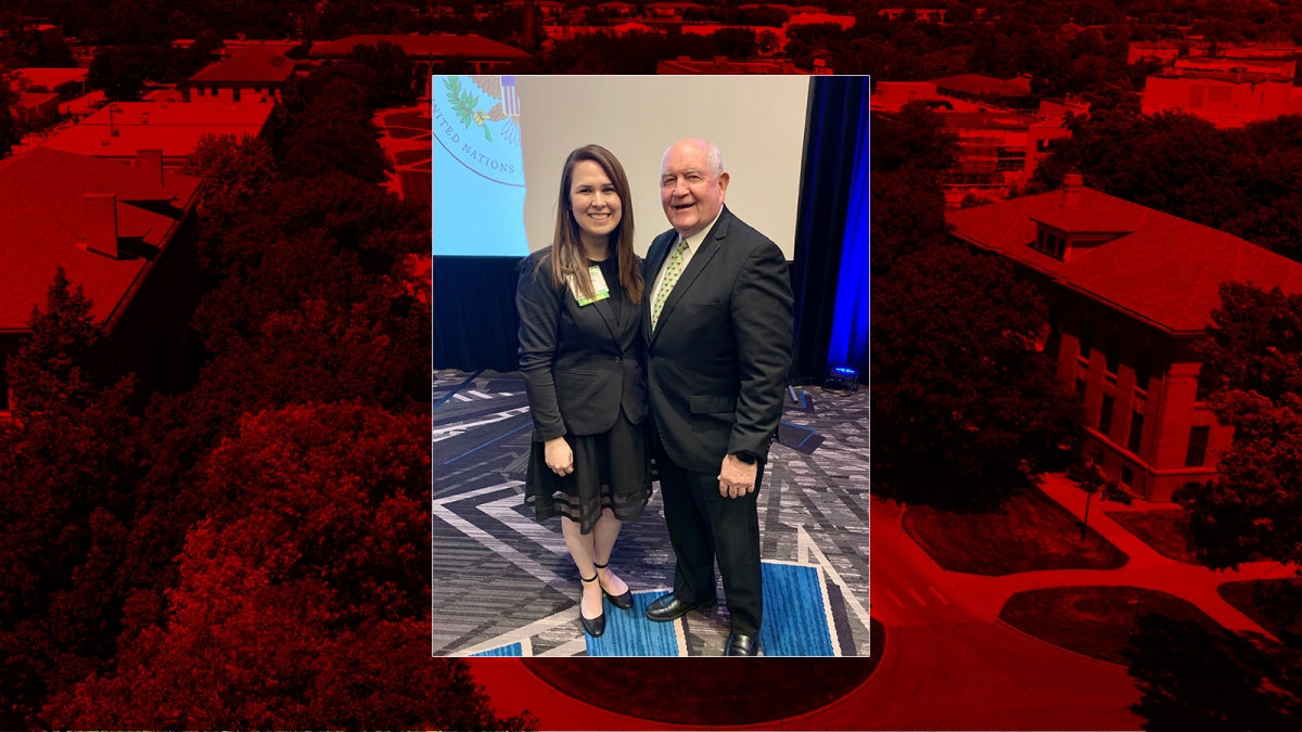 Ashley Mulcahy Toney and U.S. Secretary of Agriculture Sonny Perdue