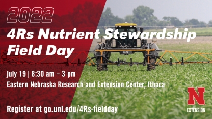 4Rs Nutrient Stewardship Field Day set for July 19