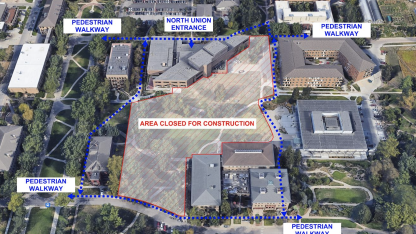 east campus construction map 